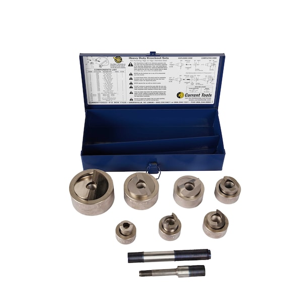1/2" to 2" Piece Maker SS Knock-Out Set for Stainless Steel